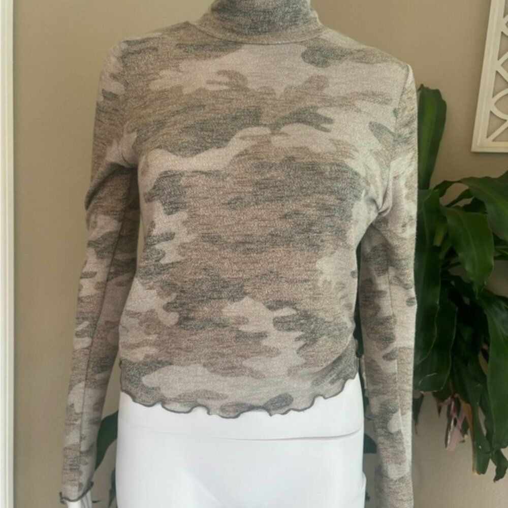 Love, Fire Camouflage Long Sleeve Top